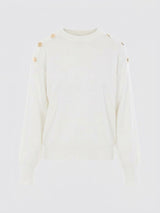 LIU JO BLACK maglia con bottoni Bianco