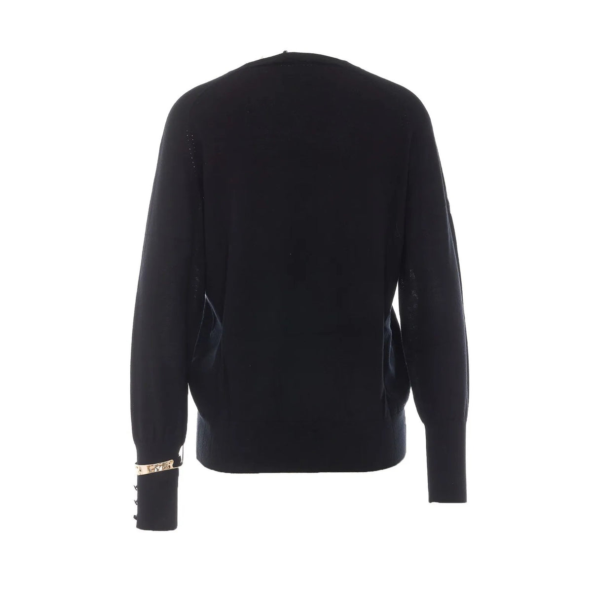 maglione con dettaglio al polso CF6299MA82O 22222 LIU JO BLACK 