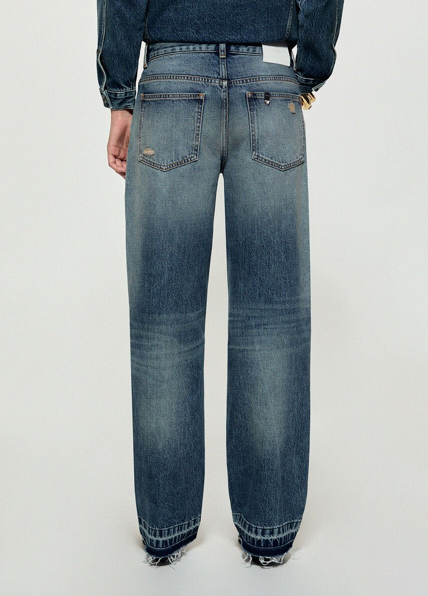 jeans con strappi e spille gioiello ZB7306D0418 79240 LIU JO CAPSULE GIGI HADID 