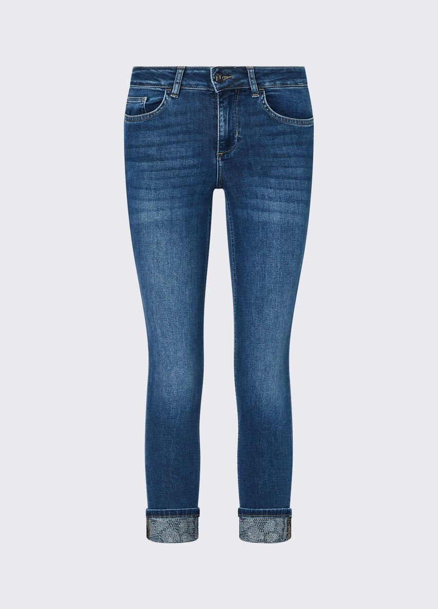 jeans skinny con applicazioni UF6006D0305 79077 LIU JO DENIM 