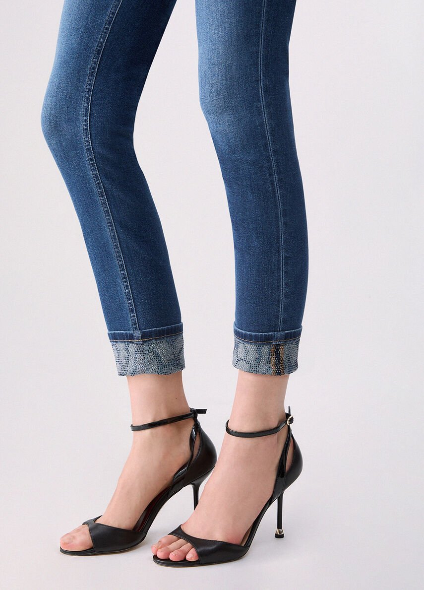 jeans skinny con applicazioni UF6006D0305 79077 LIU JO DENIM 