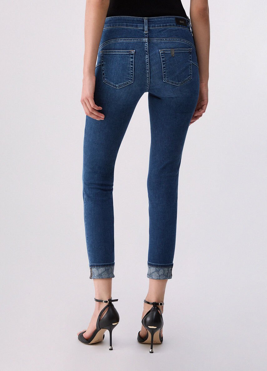 jeans skinny con applicazioni UF6006D0305 79077 LIU JO DENIM 