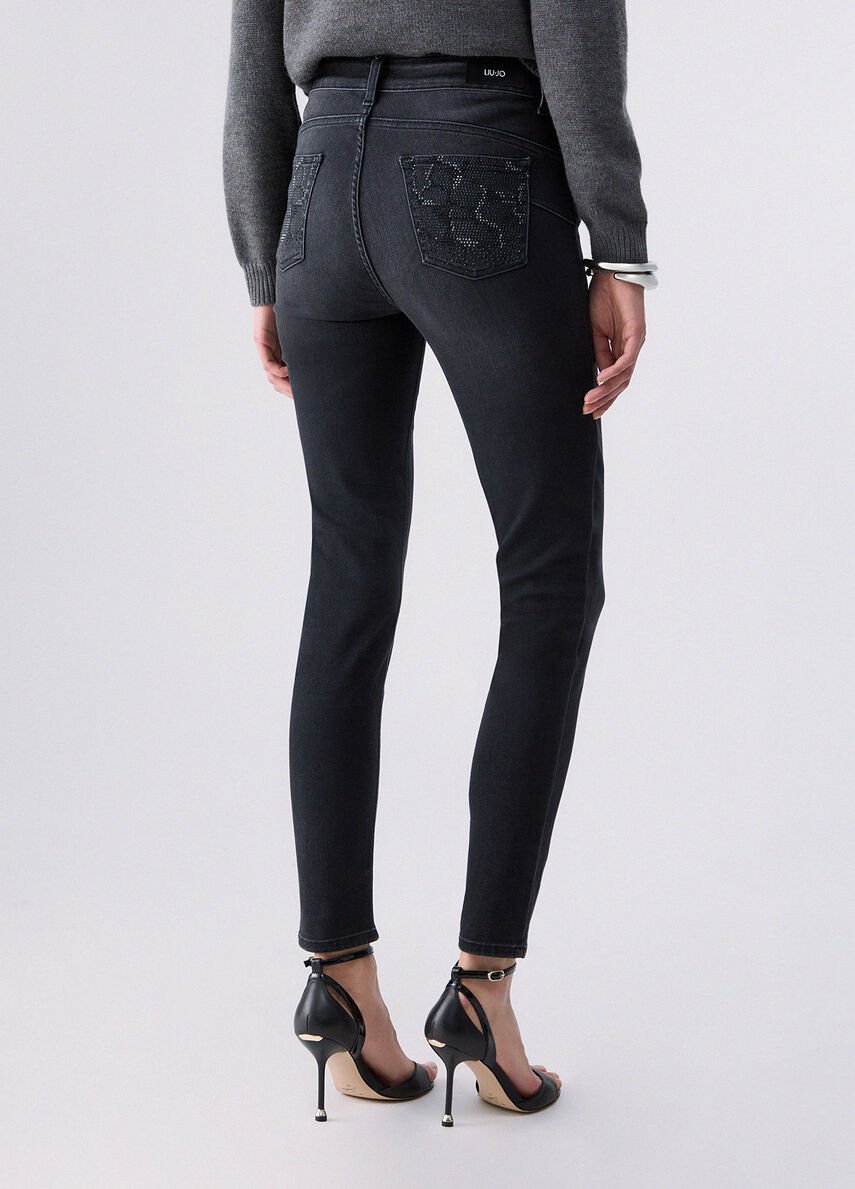 Jeans skinny pailettes UF6013D0305 87505 LIU JO DENIM 