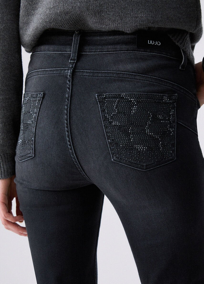 Jeans skinny pailettes UF6013D0305 87505 LIU JO DENIM 