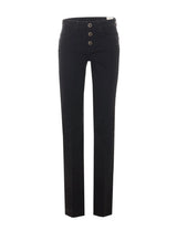 LIU JO DENIM jeans bootcut con gioiello Nero