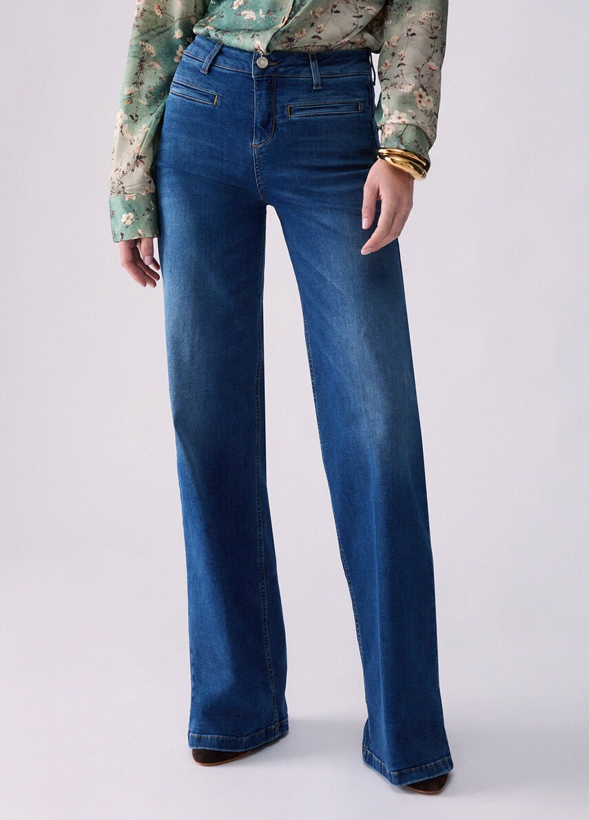 jeans flare stonewash UF6069DS004 78263 LIU JO DENIM 