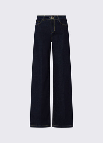 jeans flare con cintura UF6088D0264 7S000 LIU JO DENIM 
