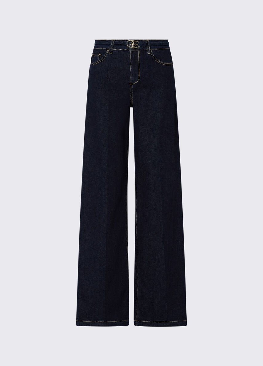 jeans flare con cintura UF6088D0264 7S000 LIU JO DENIM 