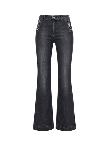 jeans flare button UF6093D0375 87516 LIU JO DENIM 