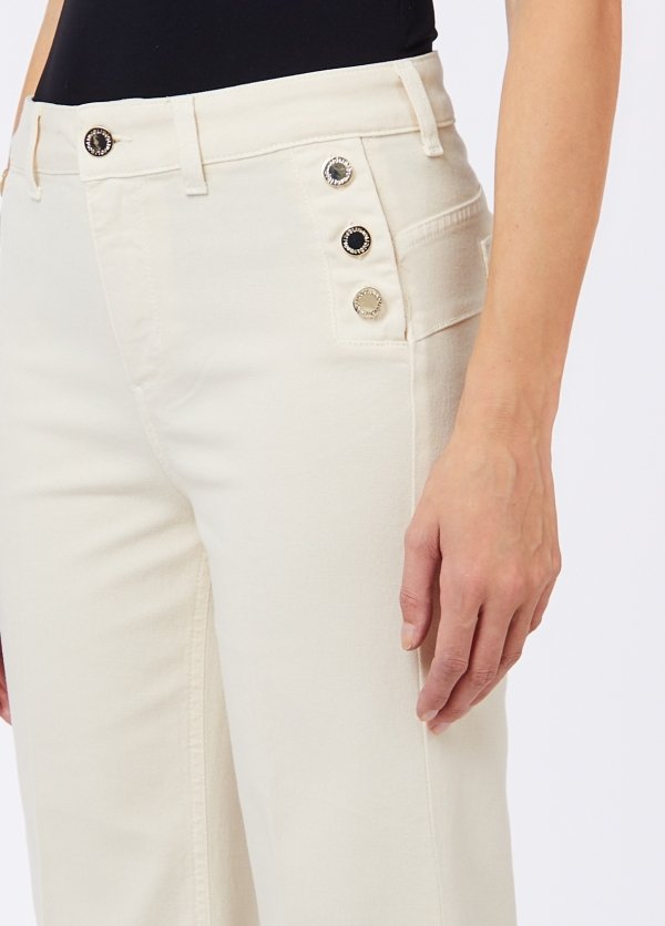 pantalone buttom flare UF6093T690A 30905 LIU JO DENIM 