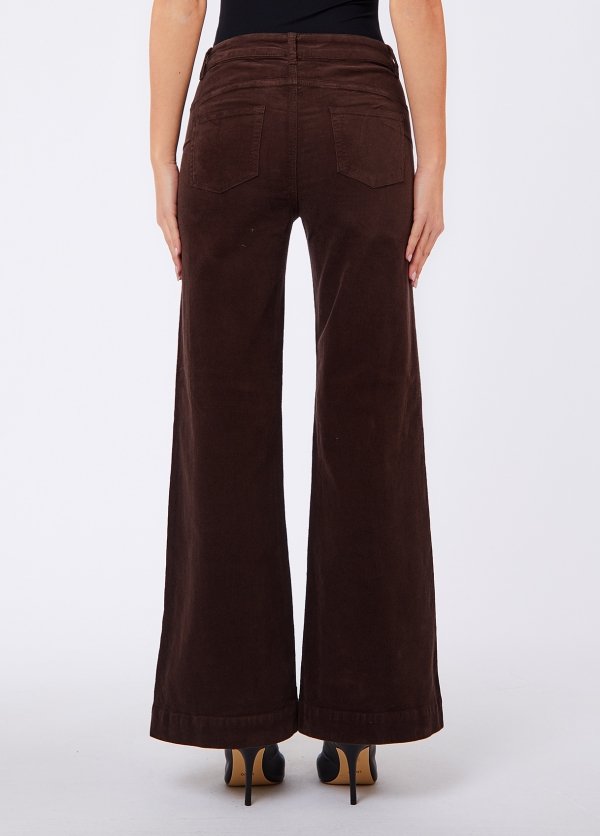pantalone flare con bottoni gioiello UF6093T702A 91106 LIU JO DENIM 
