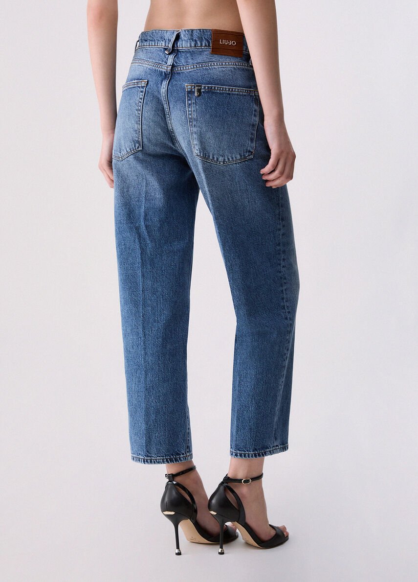 jeans boy con strappi UF6157D4854 79116 LIU JO DENIM 