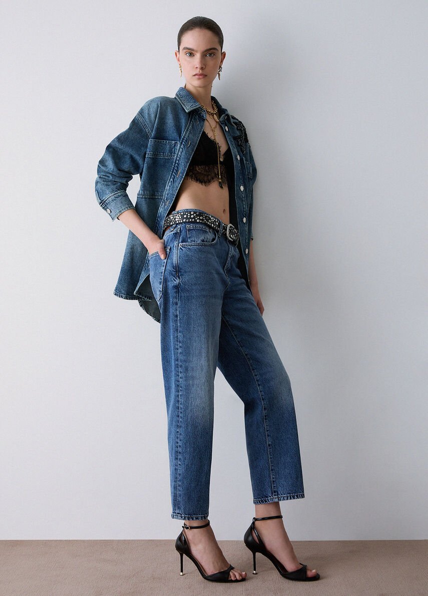 jeans boy con strappi UF6157D4854 79116 LIU JO DENIM 