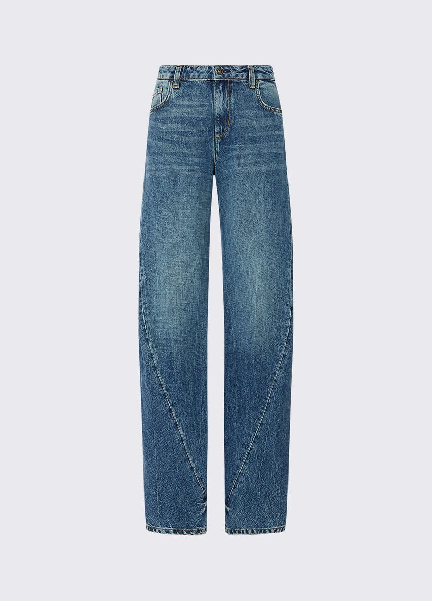 camicia in denim con applicazioni UF6233D4854 7L138 LIU JO DENIM 