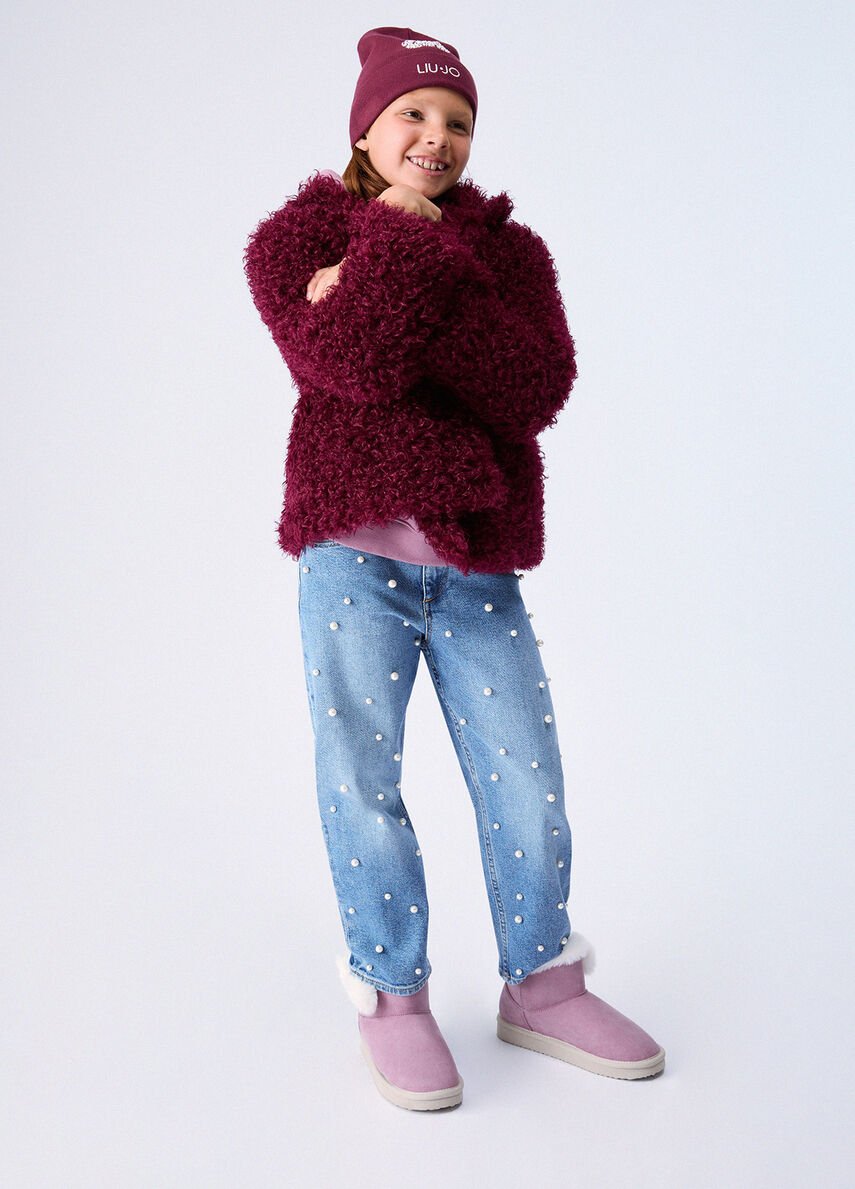 cappotto teddy GF6002E1132 X0189 LIU JO JUNIOR 