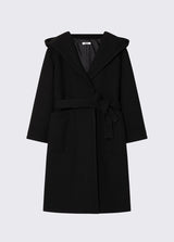 LIU JO JUNIOR cappotto lungo con cappuccio Nero