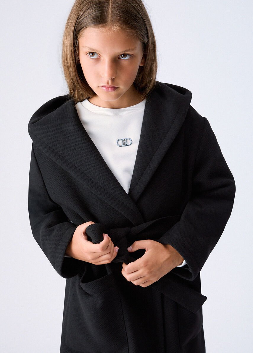 cappotto lungo con cappuccio GF6007T686A 22222 LIU JO JUNIOR 