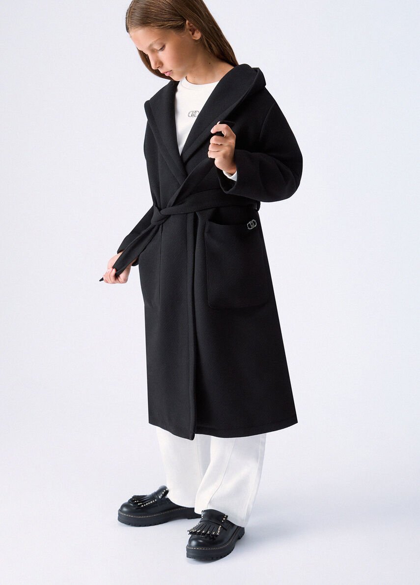 cappotto lungo con cappuccio GF6007T686A 22222 LIU JO JUNIOR 