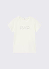 LIU JO JUNIOR t-shirt con logo Bianco