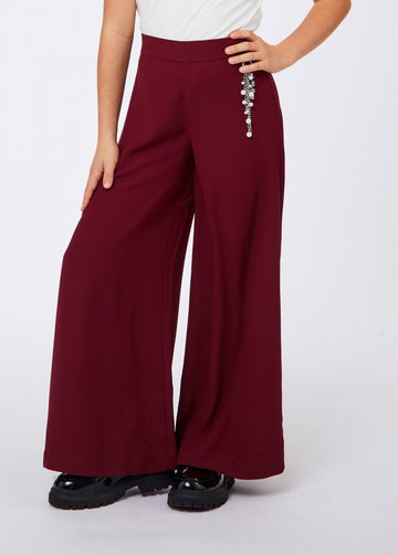 pantalone extra wide leg GF6051T742A X0189 LIU JO JUNIOR 