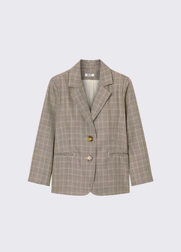 giacca in principe di galles GF6058T674A R9348 LIU JO JUNIOR 