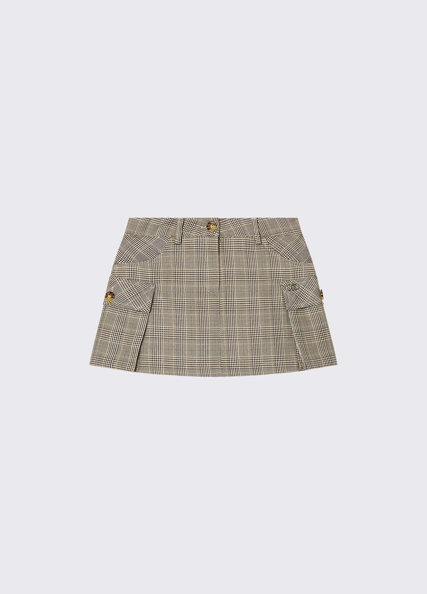 minigonna in principe di galles GF6059T674A R9348 LIU JO JUNIOR 