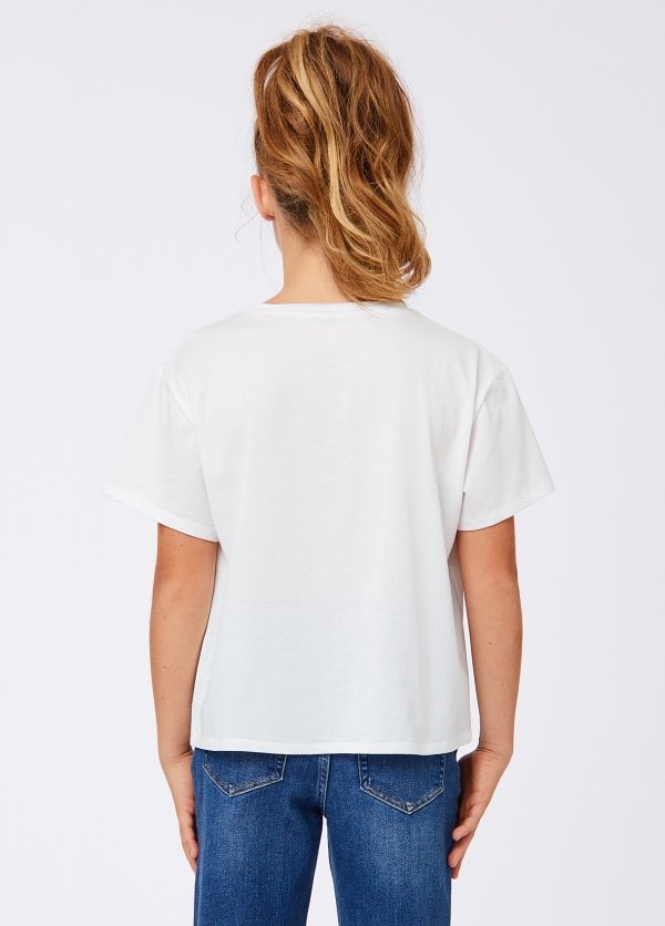 t-shirt con stampa orso GF6079JS923 S9154 LIU JO JUNIOR 