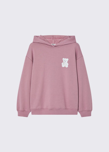 felpa con cappuccio e teddy GF6083FS326 L9105 LIU JO JUNIOR 
