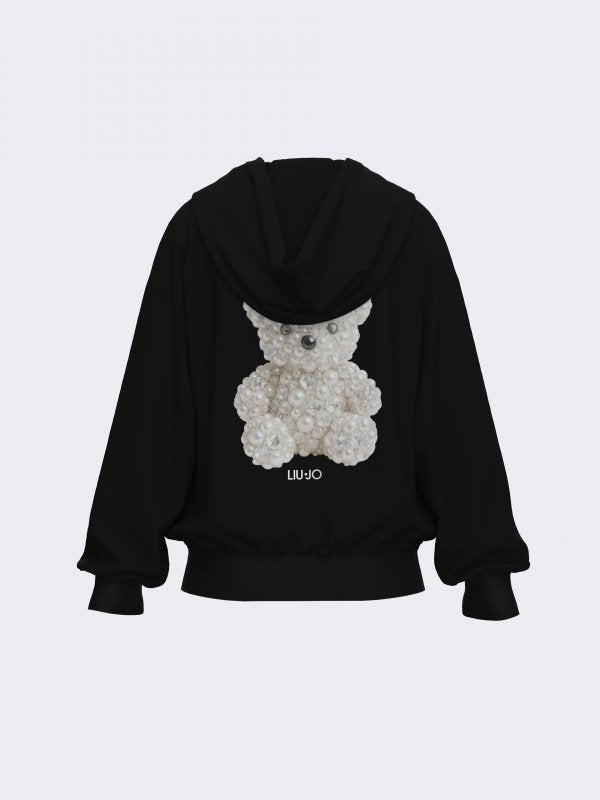 felpa con cappuccio e teddy GF6083FS326 M9957 LIU JO JUNIOR 