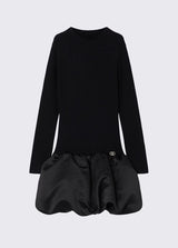 LIU JO JUNIOR abito corto in maglia Nero