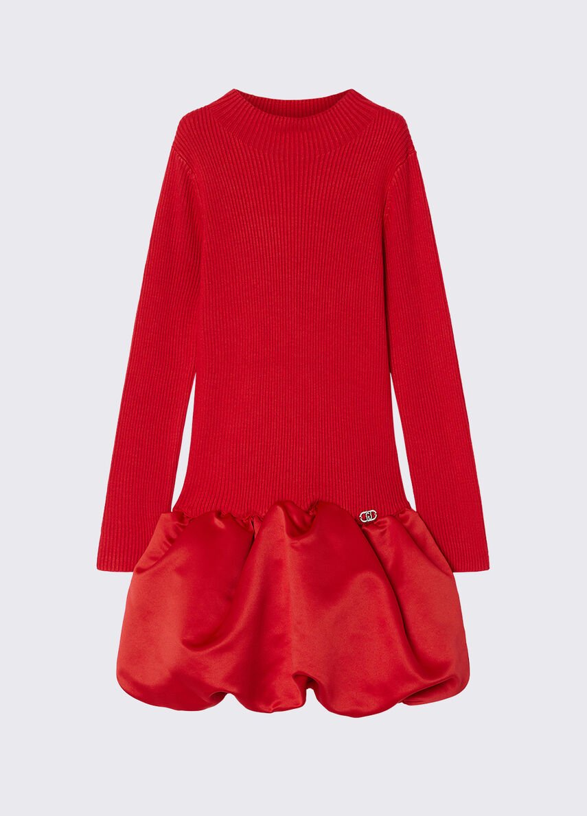 abito corto in maglia GF6112MS49I X0402 LIU JO JUNIOR 