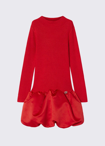 abito corto in maglia GF6112MS49I X0402 LIU JO JUNIOR 