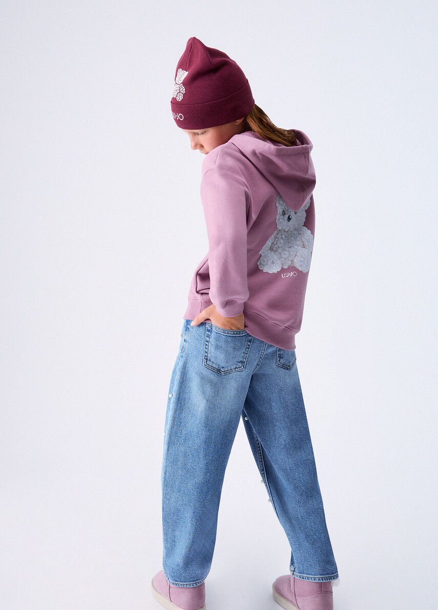 jeans balloon con applicazioni GF6120D5071 77208 LIU JO JUNIOR 