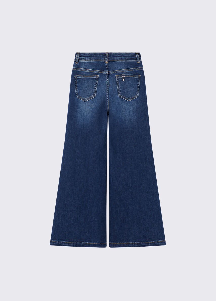 jeans wide leg GF6122DS615 78368 LIU JO JUNIOR 