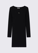 LIU JO JUNIOR abito corto in maglia Nero