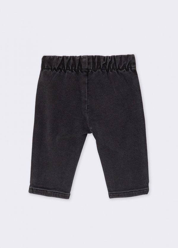 pantalone in denim con pailettes HF6016D5046 87534 LIU JO JUNIOR 