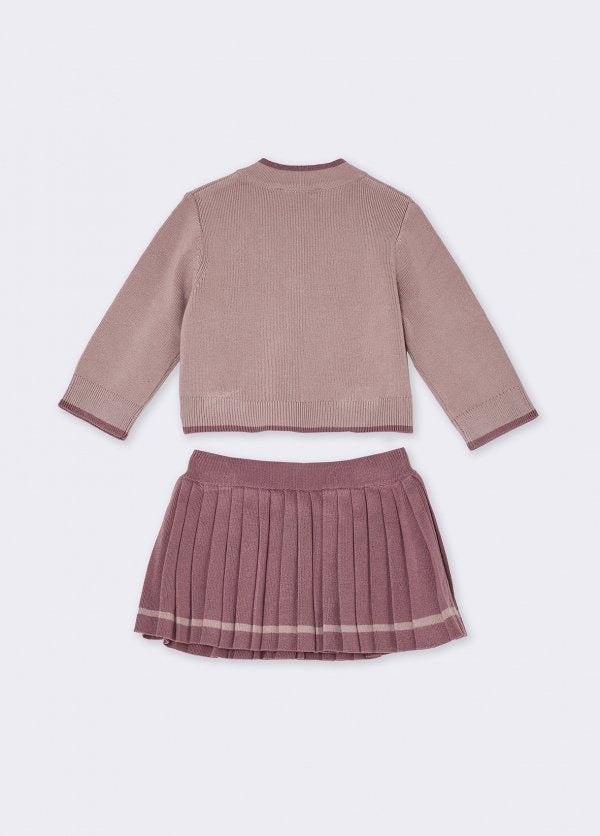 completo due pezzi cardigan e gonna HF6042MS49I DDX07 LIU JO JUNIOR 