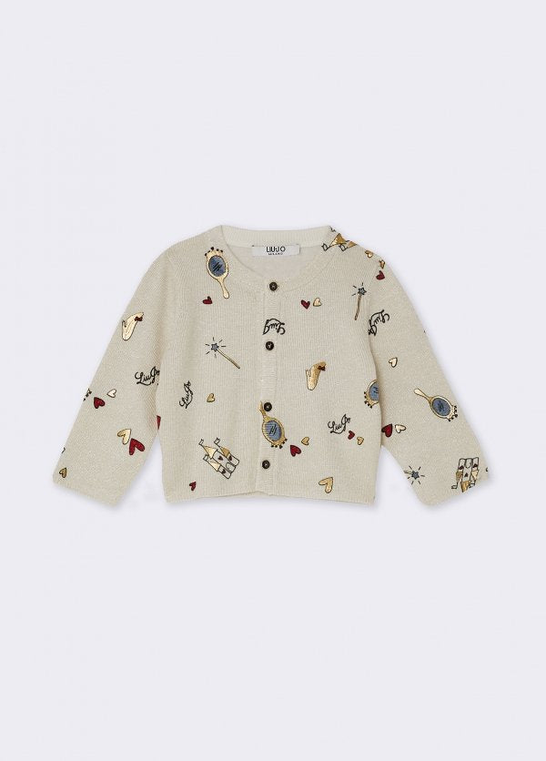 maglione all over princess HF6067MA07E DDX08 LIU JO JUNIOR 