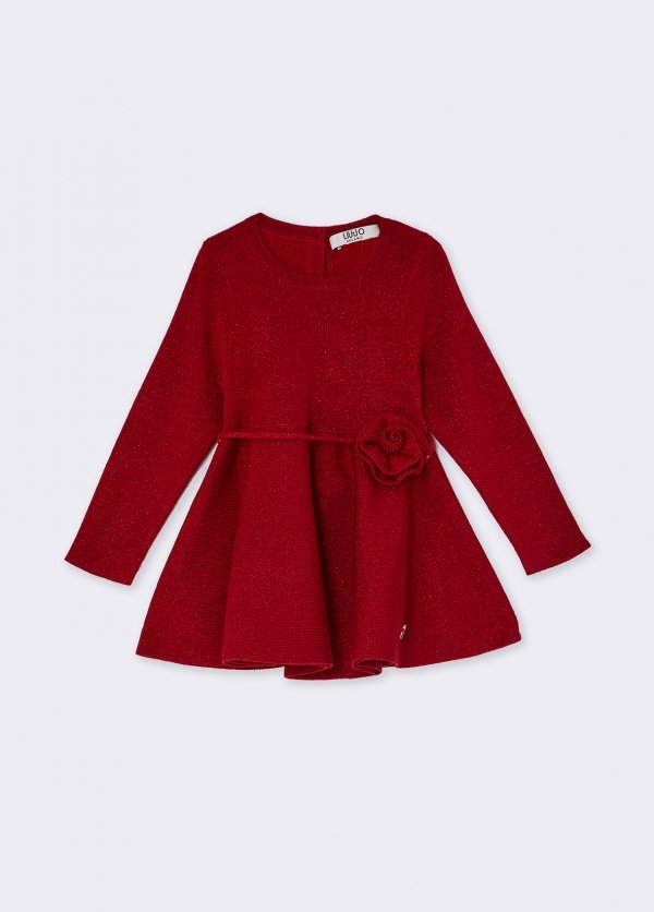 abito in maglia con cinta HF6074MS49I A4403 LIU JO JUNIOR 