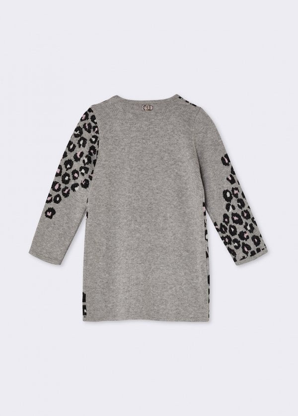 abito in maglia animalier KF6045MA07E R9154 LIU JO JUNIOR 