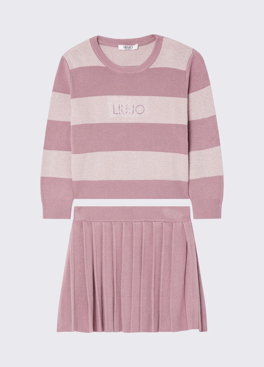 completo in maglia KF6056MS49I DDX07 LIU JO JUNIOR 
