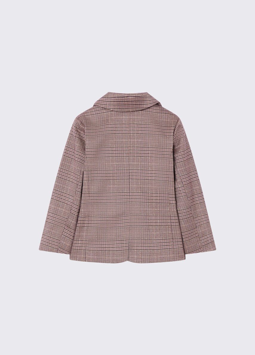giacca in principe di galles KF6066T664A L9100 LIU JO JUNIOR 