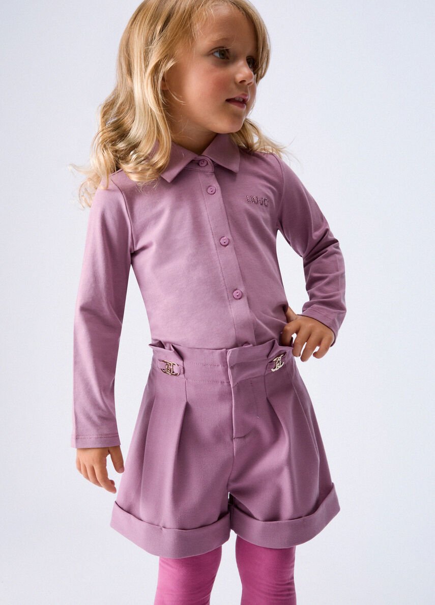 camicia in jersey KF6075JS003 X1055 LIU JO JUNIOR 
