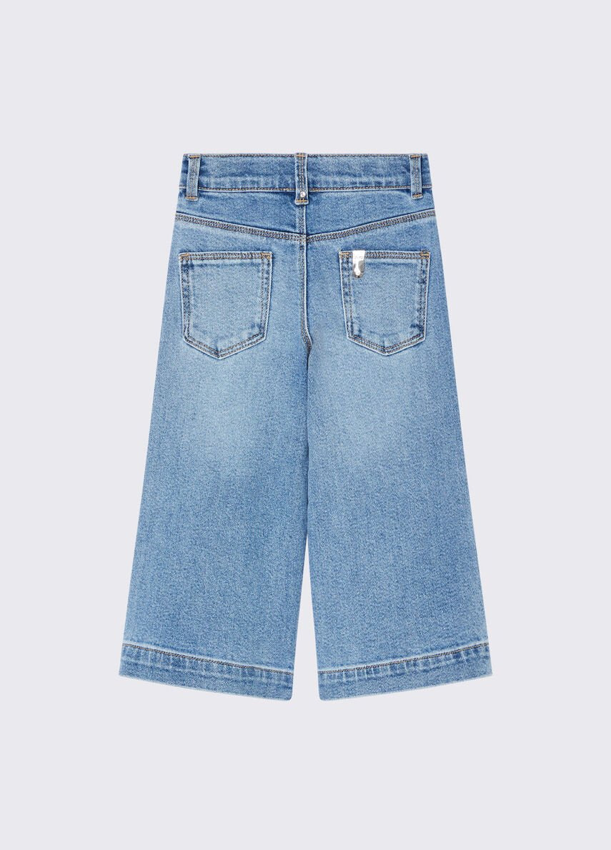 jeans wide leg KF6082D5071 77208 LIU JO JUNIOR 