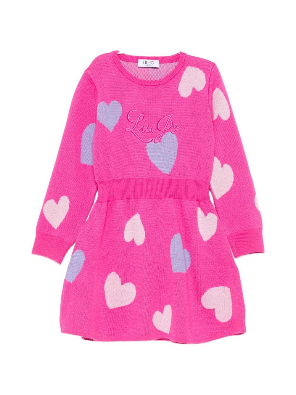 abito in maglia  acuori KF6085MA22S X0783 LIU JO JUNIOR 