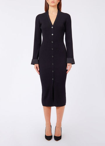 abito lungo in maglia con gioiello WF6039MS052 22222 LIU JO WHITE 