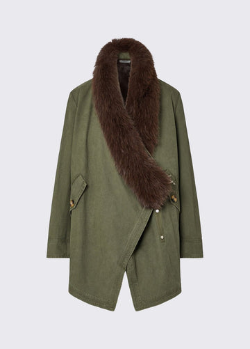 parka con pelliccia sintetica rimovibile WF6076T718A 90510 LIU JO WHITE 