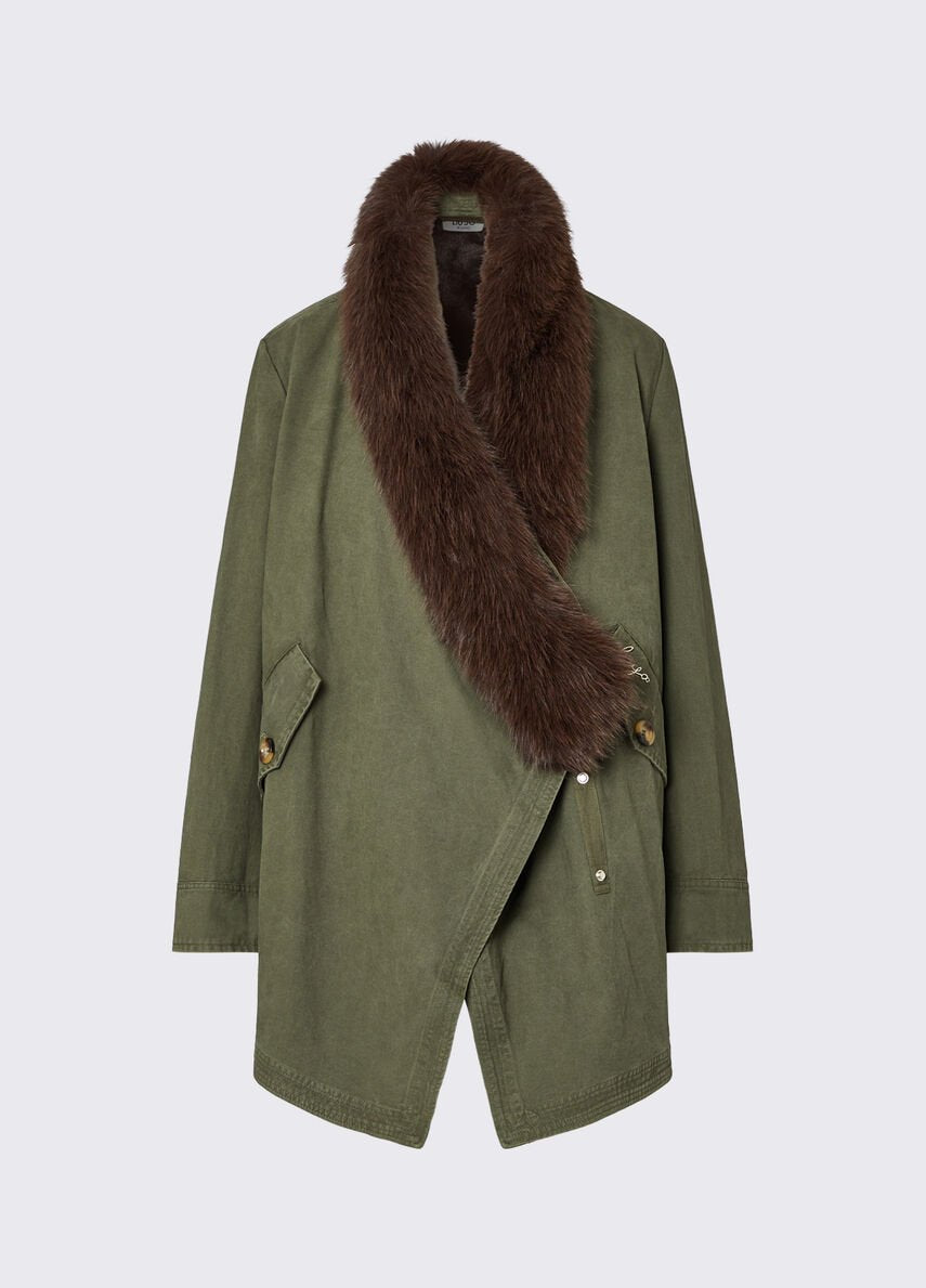 parka con pelliccia sintetica rimovibile WF6076T718A 90510 LIU JO WHITE 