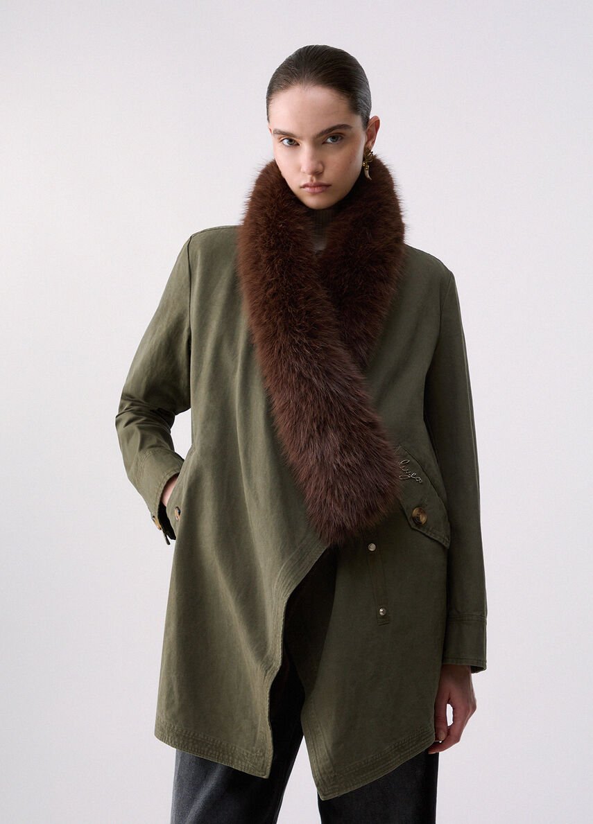 parka con pelliccia sintetica rimovibile WF6076T718A 90510 LIU JO WHITE 