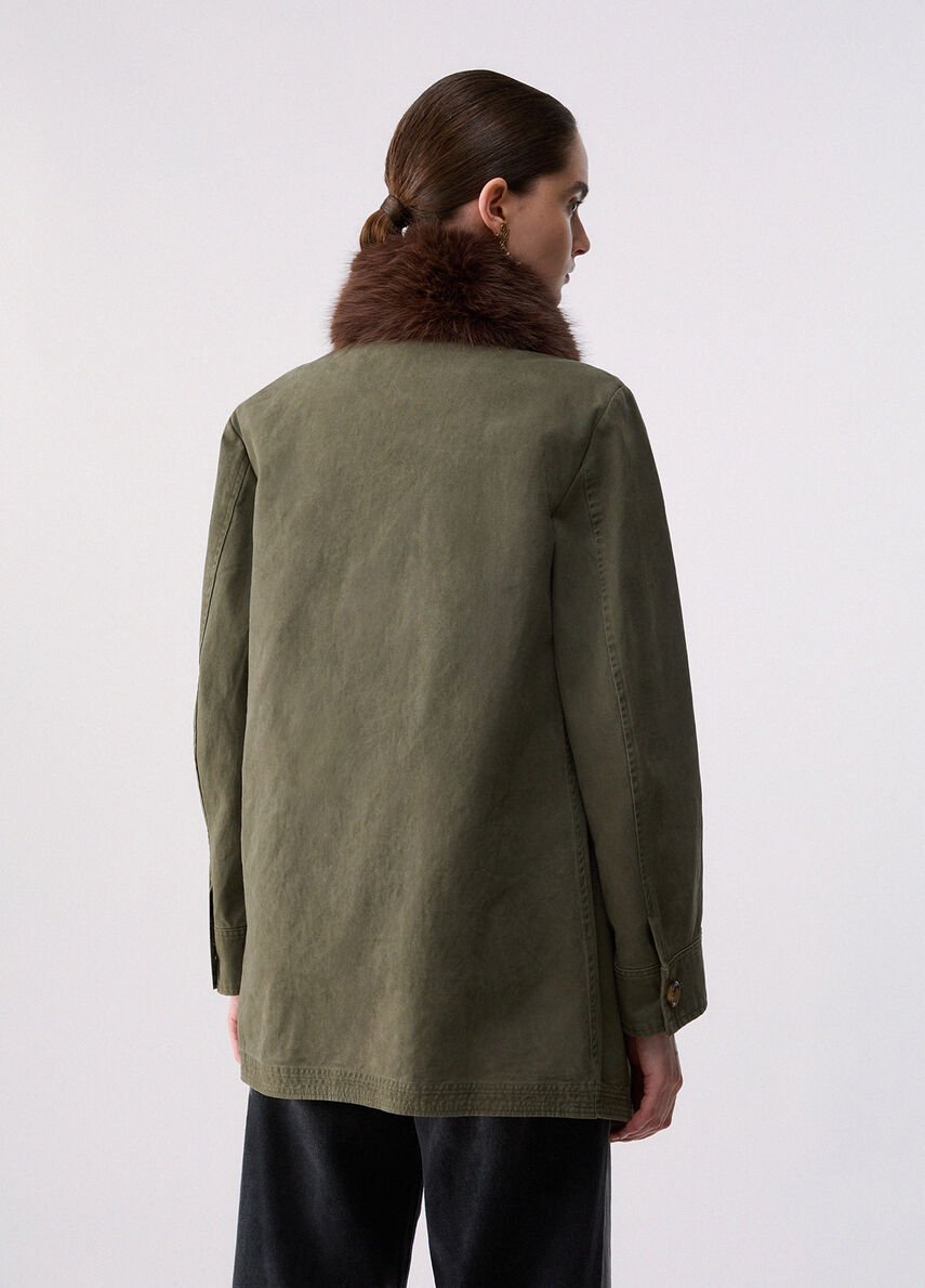 parka con pelliccia sintetica rimovibile WF6076T718A 90510 LIU JO WHITE 